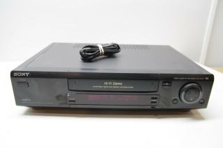 Sony Vcr,  Video Cassette Player/recorder Slv - 760hf Hifi -