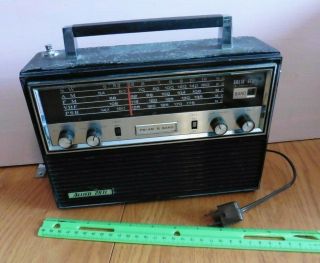 Radio Allied 2671 Vintage Fm Am 5 Band Solid State 15 Transistor Radio