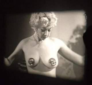 Vtg 1950’s Risqué Burlesque Dancer Stripper Georgina Holden 16mm B&w Stag Film