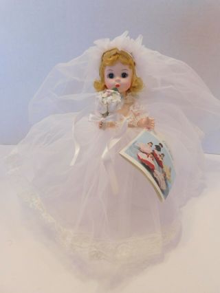 Vintage Madame Alexander " Bride " Blonde Hair 8 " Doll 435 Doll