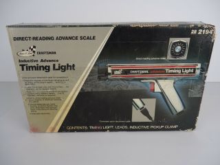 Vintage Sears Inductive Advance Timing Light - 28 2194 - Chrome