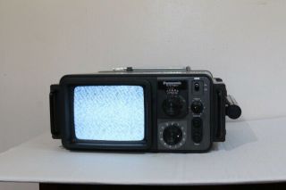 Vintage Panasonic Tr - 707a B&w Solid State Portable Television - Work