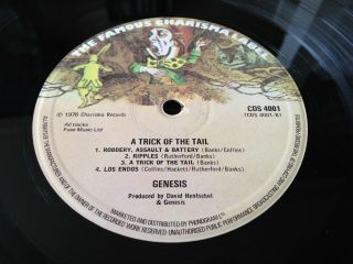 GENESIS TRICK OF THE TAIL FIRST ISSUE TEXTURE GATEFOLD SLEEVE VINTAGE VINYL 3