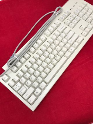 Vintage Ibm Model Kb - 7953 Ps/2 Wired Clicky White Keyboard Euc Very