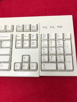 VINTAGE IBM Model KB - 7953 PS/2 Wired Clicky White Keyboard EUC Very 6