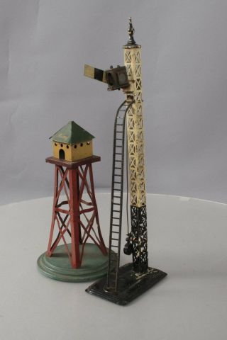 Bing Vintage O & Standard Gauge Tinplate Accessories: Semaphore & Switch Tower [ 2