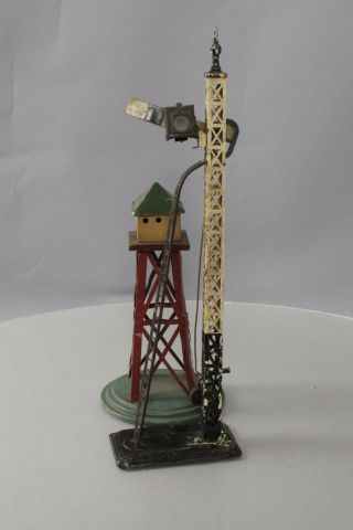 Bing Vintage O & Standard Gauge Tinplate Accessories: Semaphore & Switch Tower [ 3