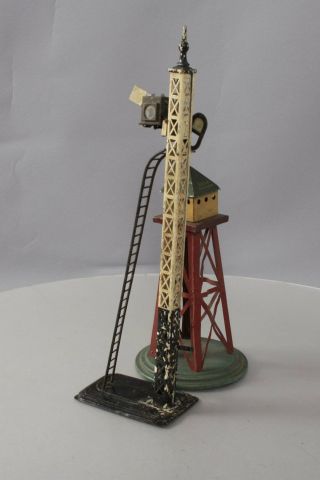 Bing Vintage O & Standard Gauge Tinplate Accessories: Semaphore & Switch Tower [ 4