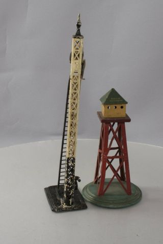 Bing Vintage O & Standard Gauge Tinplate Accessories: Semaphore & Switch Tower [ 5