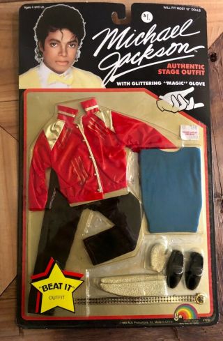 Vintage Michael Jackson Beat It Stage Doll Outfit 1984