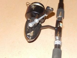 Vintage Garcia Mitchell Model 300 Spinning Reel Made In France,  Telescopic Rod