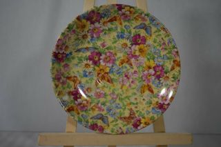 Set Of 6 Vintage England Wade Heath Butterfly Chintz Saucers