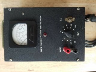 Vintage Audio Frequency Vacuum Tube Voltmeter - Very And Classic