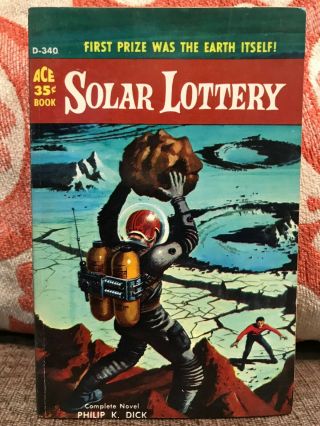 Philip Dick 1959 " Solar Lottery " Ace Pb D - 340