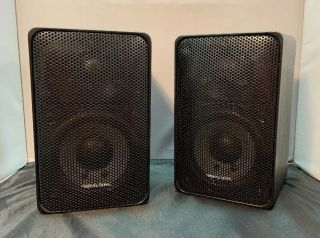 Radio Shack Realistic Minimus 7 Speaker Pair 40 - 2030c Black