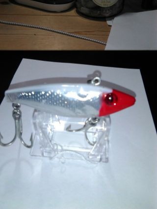 OLD LURE VINTAGE LARGE SHAD MIRROLURE CLASSIC RED/WHITE 53MR11 GREAT SHAPE. 5