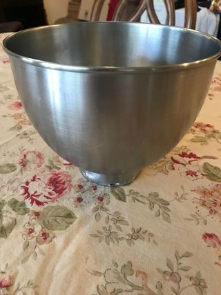 Vintage Kitchen Aid Mixer K45 Stainless Steel Replacement Bowl No Handle
