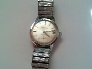 Vintage 1969 Swiss Caravelle 17 Jewel Winding Men,  S Watch With Sub - Dial And Date