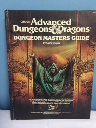 Vintage 1979 Official Advanced Dungeons & Dragons Dungeon Masters Guide Tsr 2011