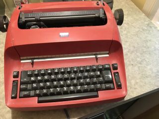 Vintage Red Ibm Selectric Electric Typewriter Repair
