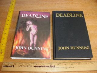 Deadline By John Dunning Signed 1st Edition/print Hardcover/dustjacket 1995