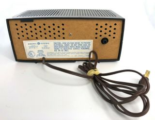 General Electric Solid State AM/FM Alarm Clock Radio,  Walnut - VTG C4505D 3
