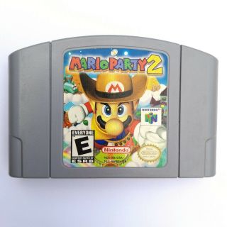 Mario Party 2 Vintage Nintendo 64 Video Game Cartridge N64 Authentic Usa