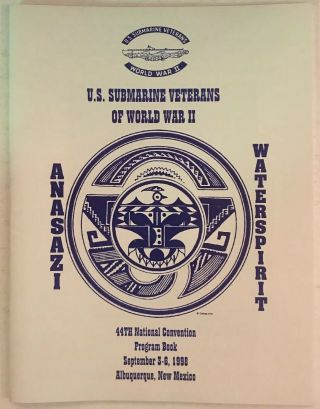 U.  S.  Submarine Veterans Of World War Ii /44th National Convention Program /1998