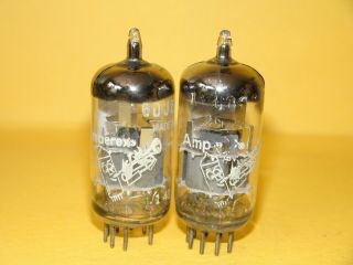 2 Amperex Bugle Boy 6dj8 Ecc88 Vacuum Tubes