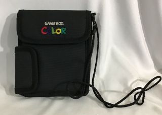 Vintage Nintendo Gameboy Color Carrying Case Bag Black