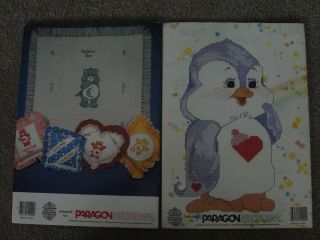 Vintage Care Bear and Care Bear Cousins Counted Cross Stitch Books 1985 3