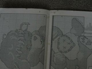 Vintage Care Bear and Care Bear Cousins Counted Cross Stitch Books 1985 4