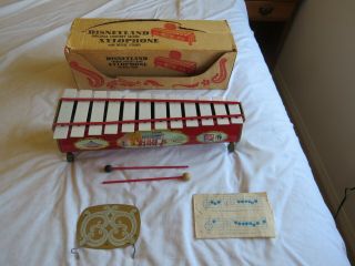 Vintage Toys,  Disneyland Concert Grand Xylophone W/music Stand,  1960s