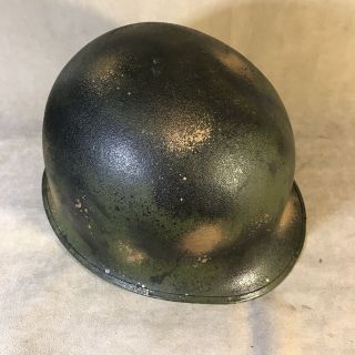 Vintage Metal Army Helmet Wwii Era