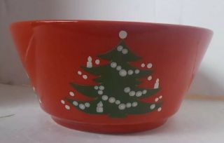 Vintage Waechtersbach Christmas Tree Bowl West Germany Chipped