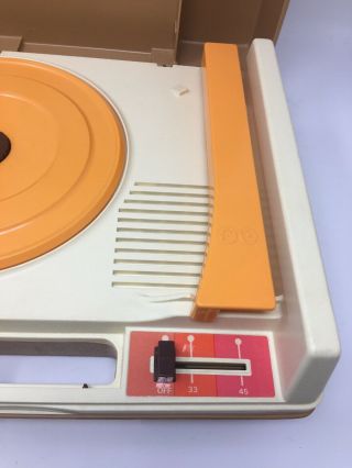 Vintage 1978 Fisher Price 825 Record Player 33/45 Turntable 3