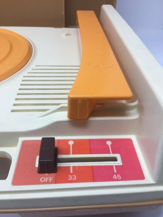 Vintage 1978 Fisher Price 825 Record Player 33/45 Turntable 6