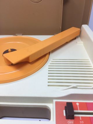 Vintage 1978 Fisher Price 825 Record Player 33/45 Turntable 7