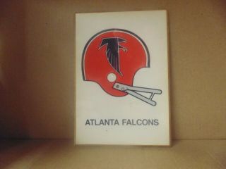 Vintage Atlanta Falcons Football Helmet Plaque - Kentucky Art Plaques - 1970s