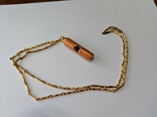 Vintage Metropolitan Museum Of Art Mma Guilloche Enamel Whistle Necklace