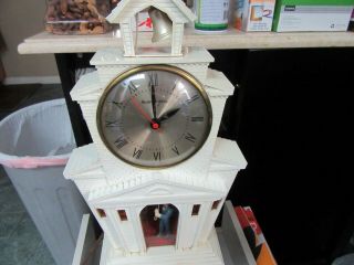 Vintage Mastercrafters Model 560 Electric Clock Light Up Church Bell Ringer
