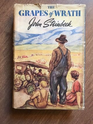 The Grapes Of Wrath By John Steinbeck - 1st/8th Print Hcdj - Viking 1939