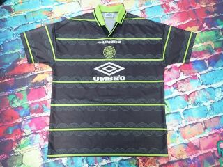 G36 1998 - 99 Celtic Away Shirt Vintage Football Jersey Extra Large