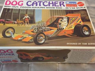 1971 Mattel Monogram 1/24 Tom Daniel " Dog Catcher " Model Kit 5896