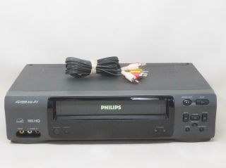 Philips Vrb611at24 Vcr Vhs Player/recorder Great