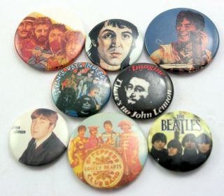The Beatles Button Badges 8 X Vintage Beatles Button Badges John Lennon