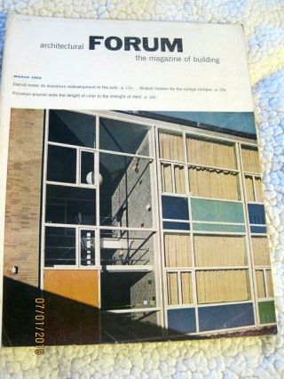 Architectural Forum 3/1955 Capital Records Detroit Israel Howard Johnson 