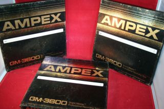 Ampex Gm - 3600 Grand Master Professional Tape Good Cond Listing Is One Tape