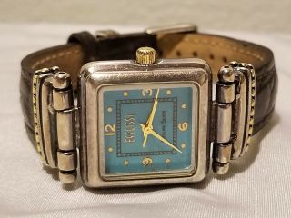Vtg Ecclissi Womens Watch Sterling Silver Case Battery