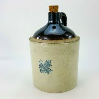 Vintage Western Stoneware Co.  Maple Syrup Jug W/ Cork Moonshine Whisky Crock